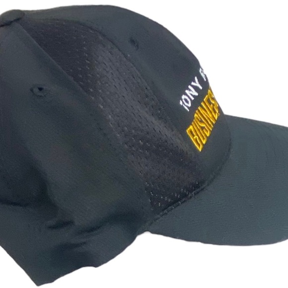 Port Authority Tony Robbins Business Mastery Baseball Hat Cap Black Gold White - Picture 5 of 8